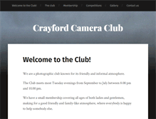 Tablet Screenshot of crayfordcameraclub.co.uk